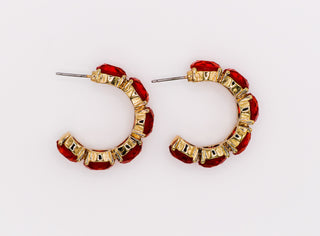 Brincos Crimson Elegance – Brincos luxuosos vermelhos