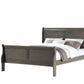 Louis Philippe Sleigh Style Bed