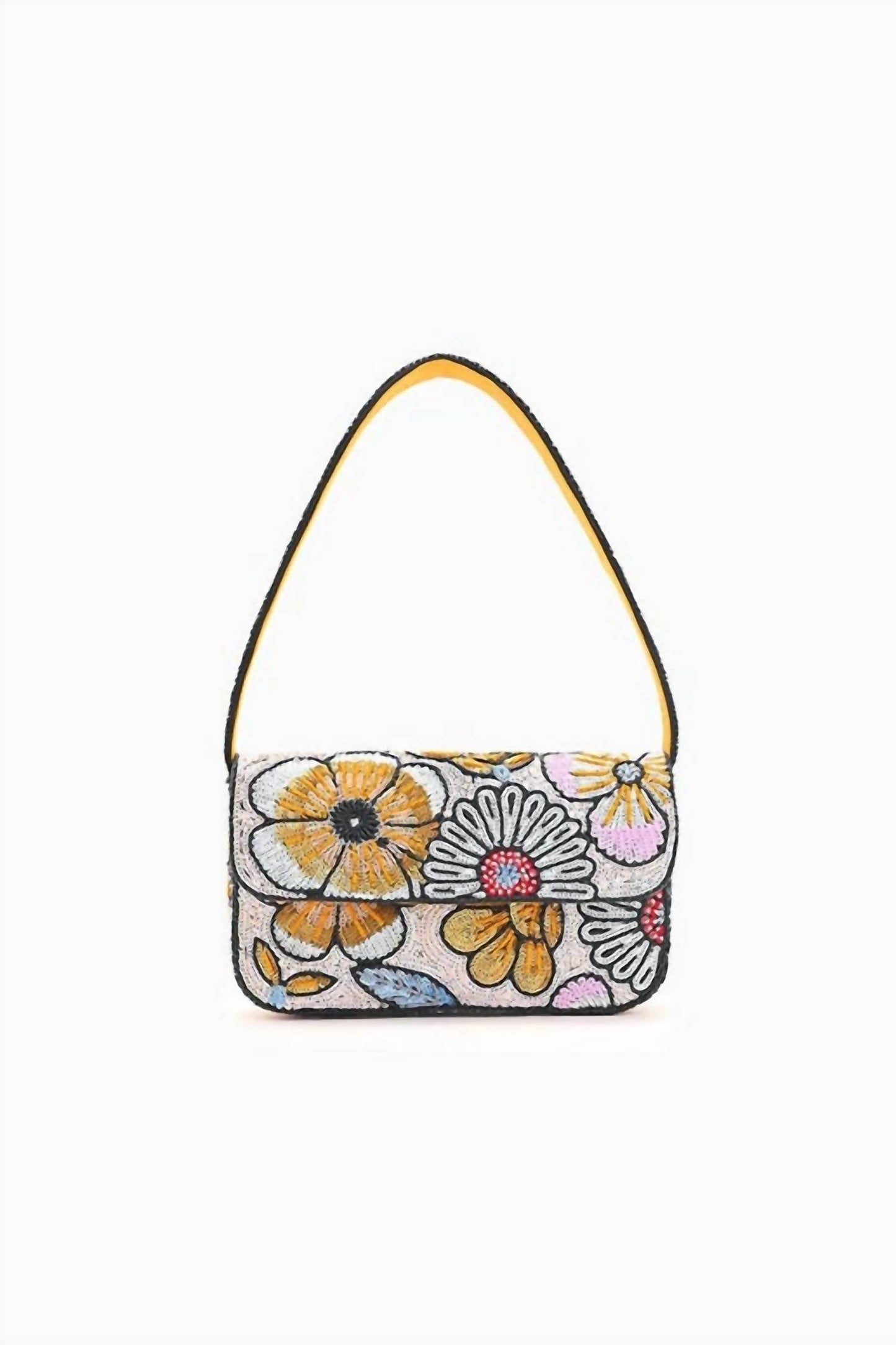 America & Beyond - Women's Daisy Daydream Embellished Shoulder Bag