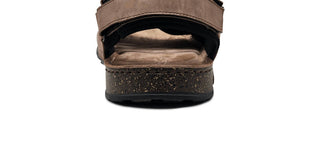 Wasak - Sandálias de couro Heath masculinas com velcro