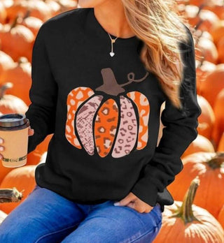 Lily Clothing - Halloween Pumpkin Printing Shirt