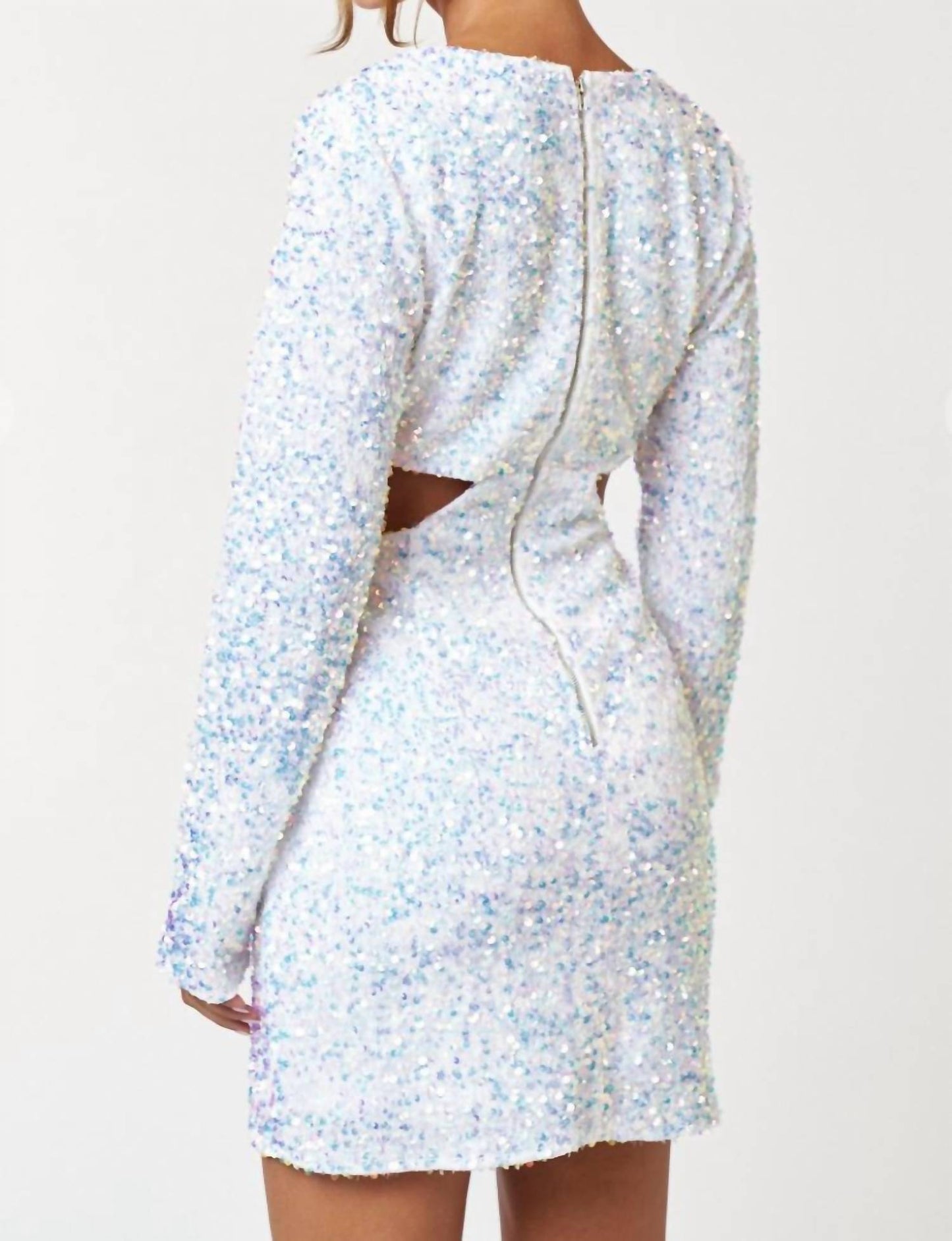 Blue Blush - Always Celebrating Cut Out Dress