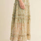 &Merci - Floral Tiered Maxi Skirt