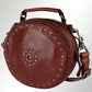 Spaghetti Western - Women's Round leather Western Canteen Bag