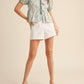 &Merci - Tie Front Top