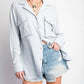 Easel - Easel Cotton Snap Cargo Shirt (plus Size)