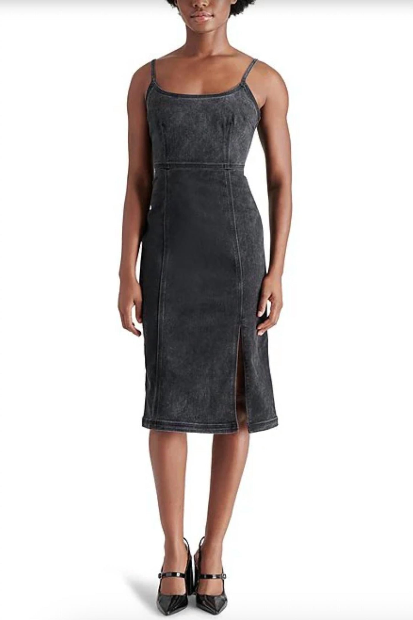 Steve Madden - Giselle Denim Scoop Neck Sleeveless Dress
