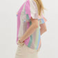 Entro - Pastel Stripe Blouse