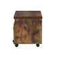 Bob File Cabinet - Weathered Oak / Black