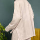 Bucketlist - Solid Blushed Knit Oversize Henley Top