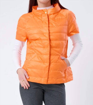 Anorak - Short Sleeve Quilted Puffer Jacket