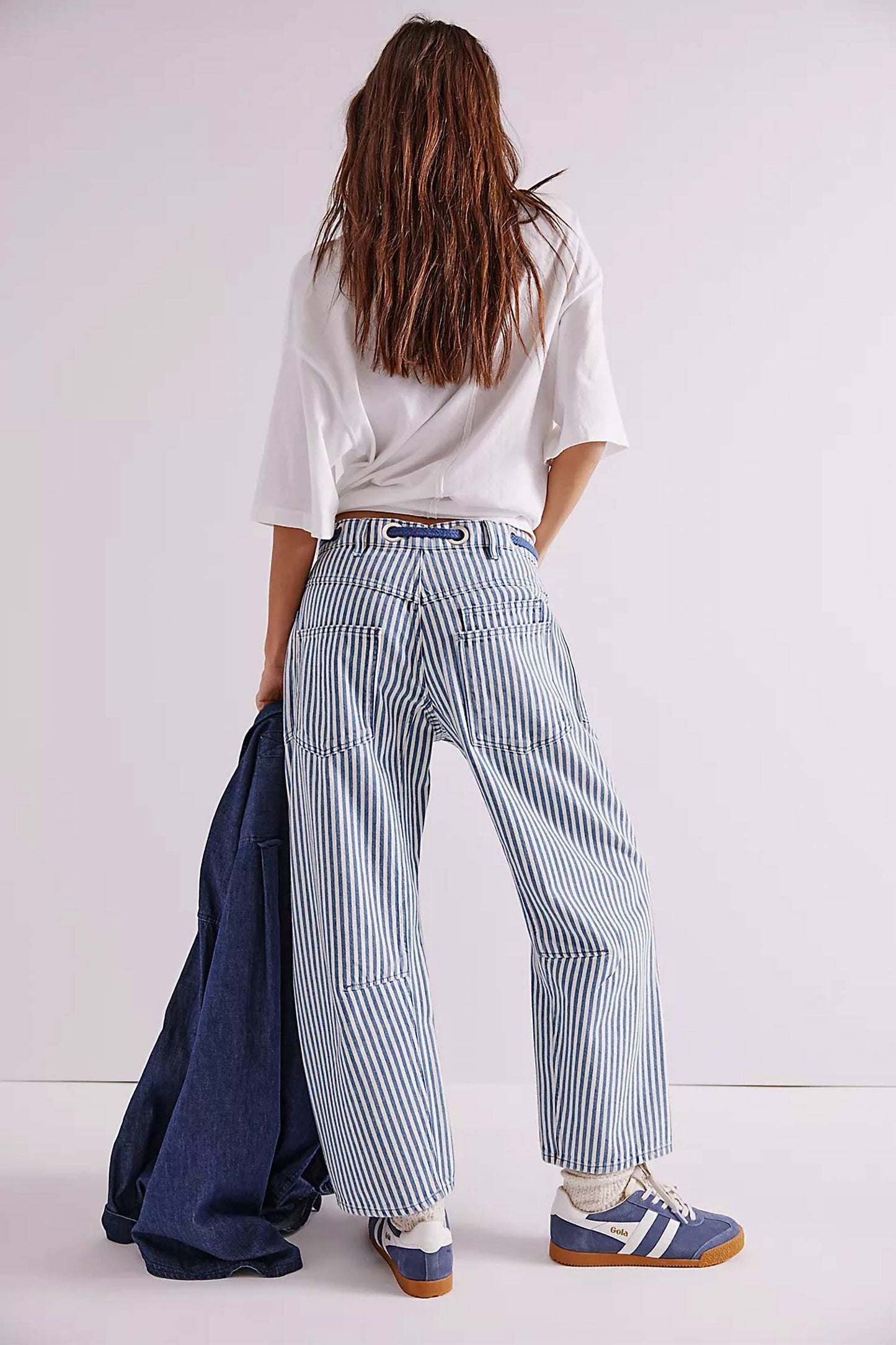 Free People - Moxie Railroad Low Slung Jeans