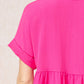 Entro - Textured Babydoll Top