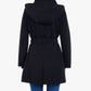 London Fog - Zip Front High-neck Hooded Trench Coat