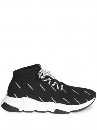 Balenciaga - Tênis masculino com cadarço e estampa Speed ​​All Over