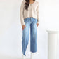 Just Black Denim - Slim Wide Leg Jeans