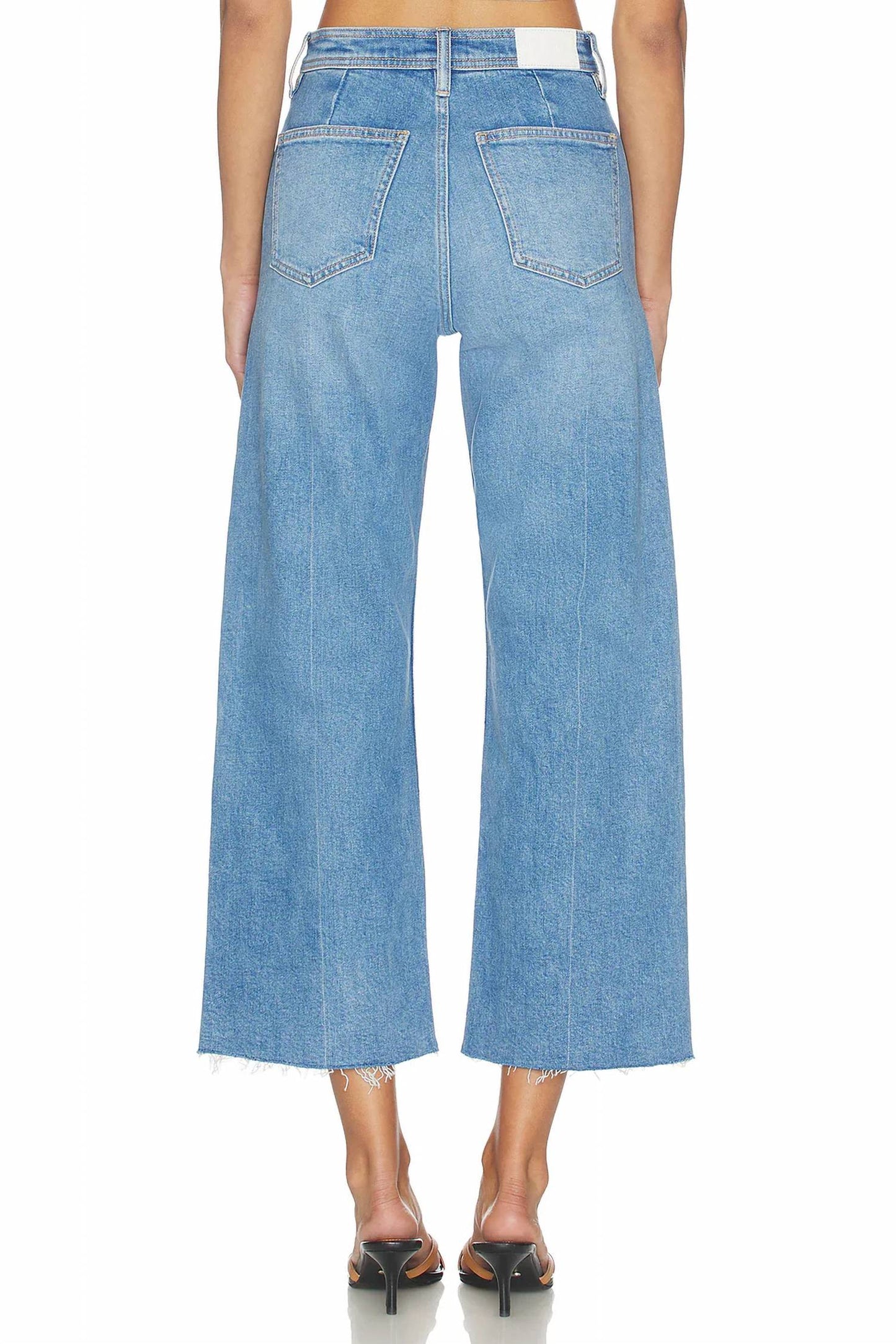 Pistola - Penny Crop High Rise Wide Leg Jeans
