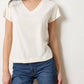 Lilla P - Relaxed Short Sleeve V-neck Tee