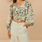 Farm Rio - BOTANICALS LACE BLOUSE