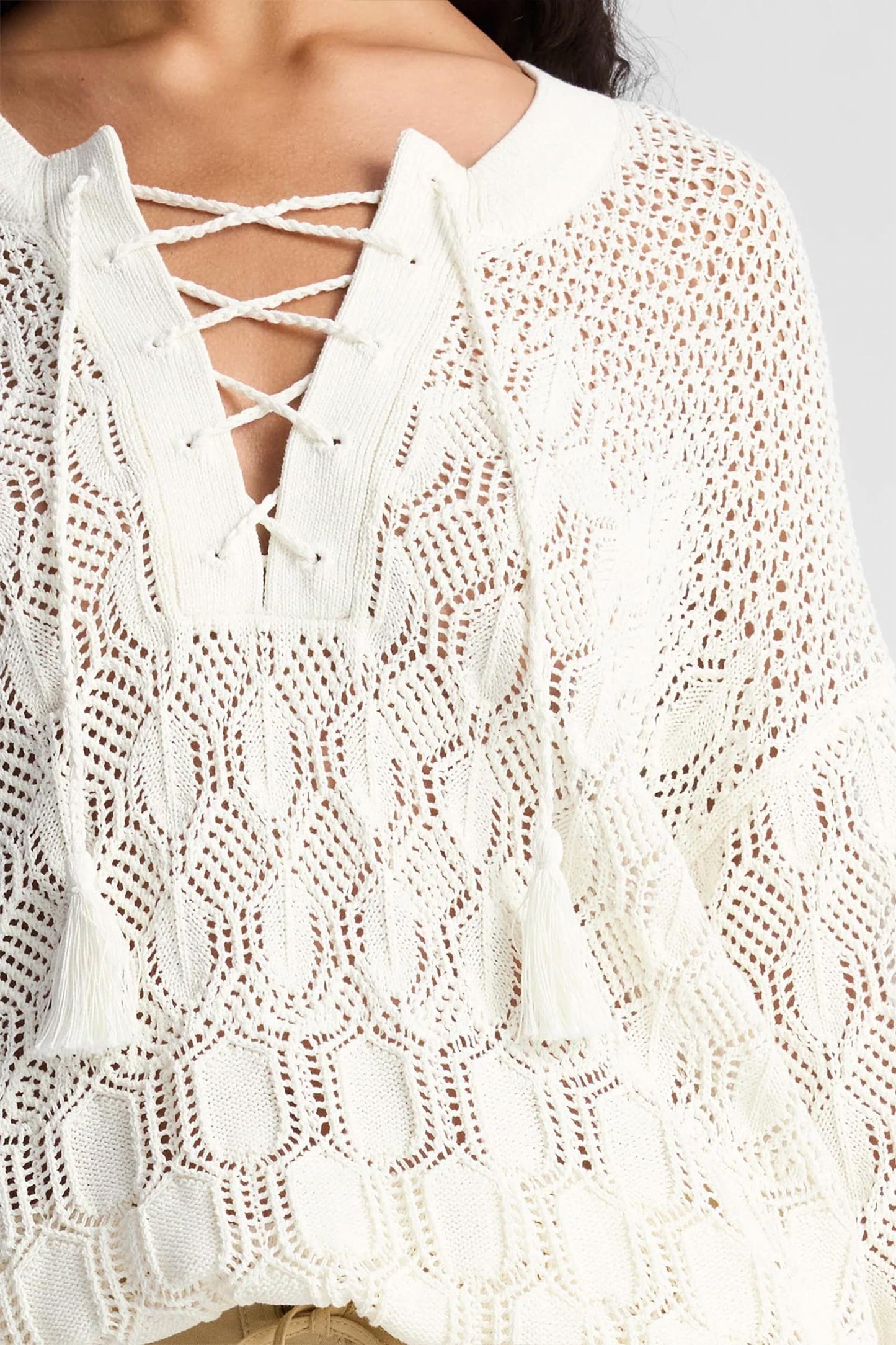 A.L.C. - Keri Crochet Knit Sweater