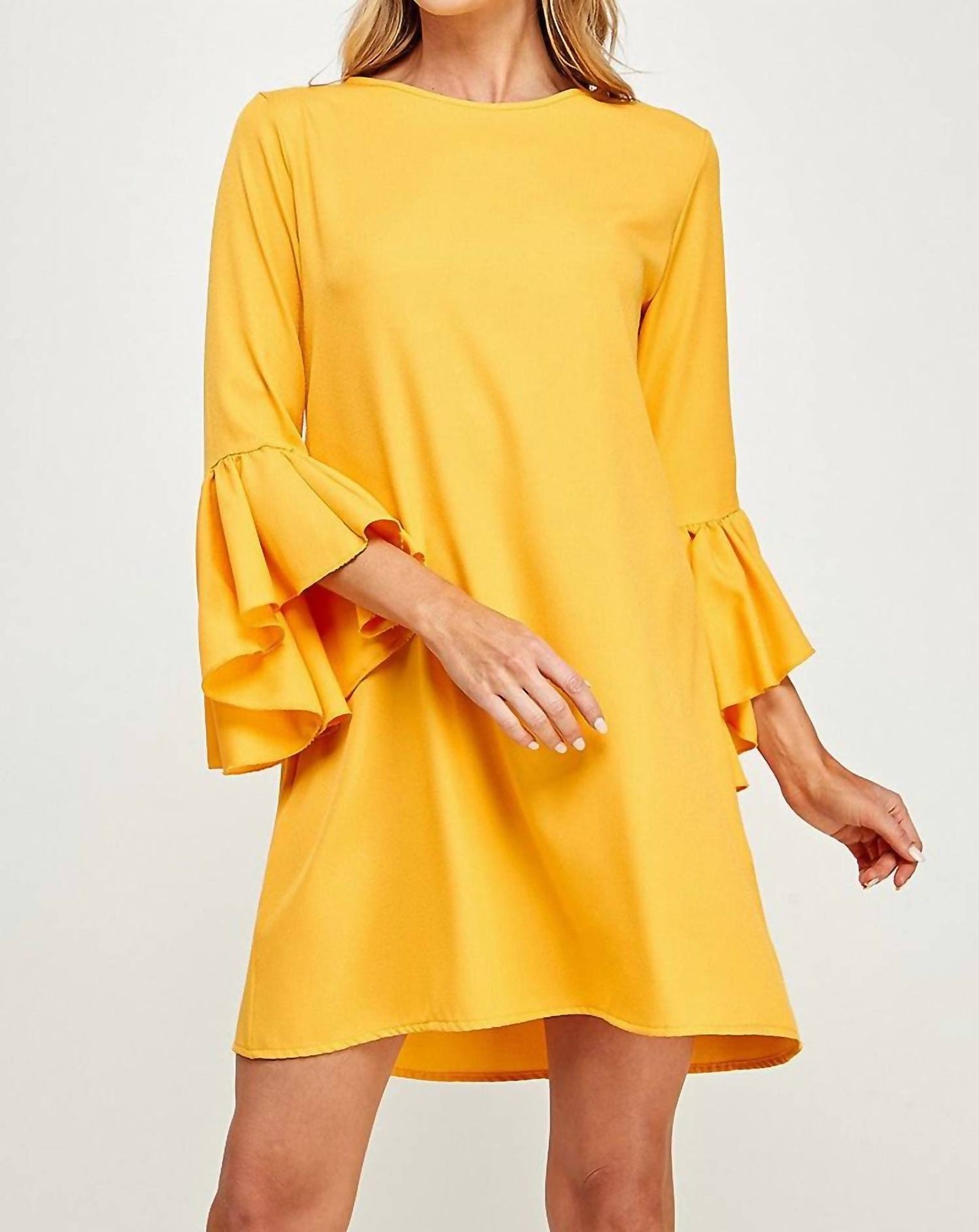 2 Hearts Apparel - Bell Sleeve Shift Dress