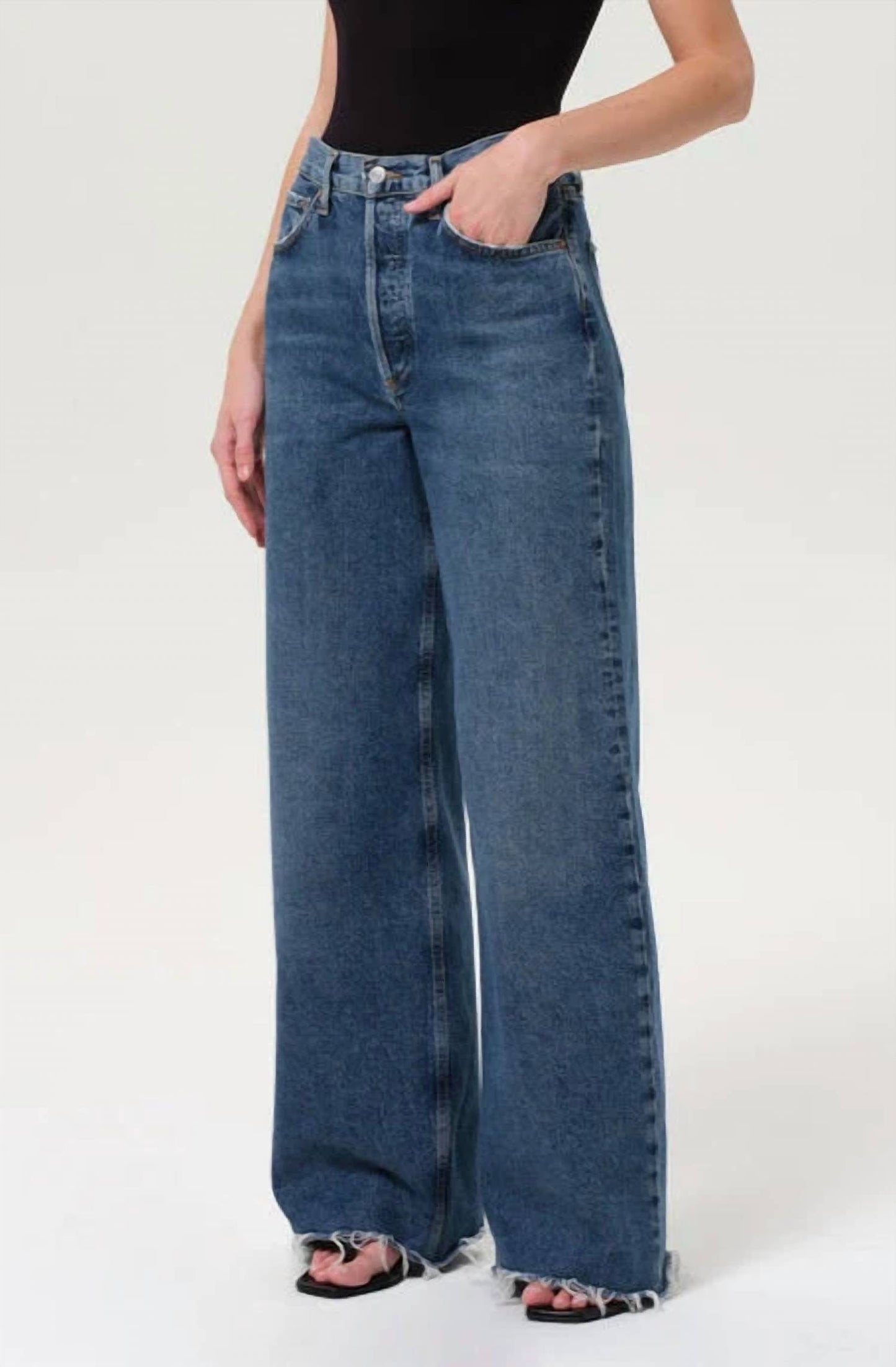 Agolde - Dame High Rise Wide Leg No Cuff
