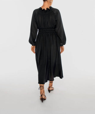 Dāl The Label - Vestido midi franzido exclusivo