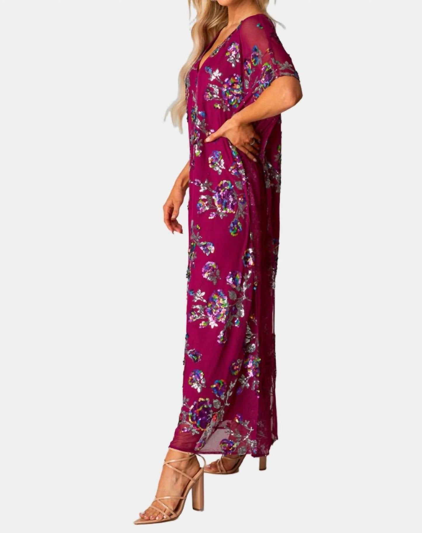 Buddylove - Atlas Sequin Caftan Dress