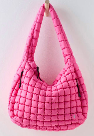 Free People - Bolsa de transporte acolchoada feminina