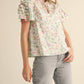 &Merci - Tie Front Ruffle Sleeve Top