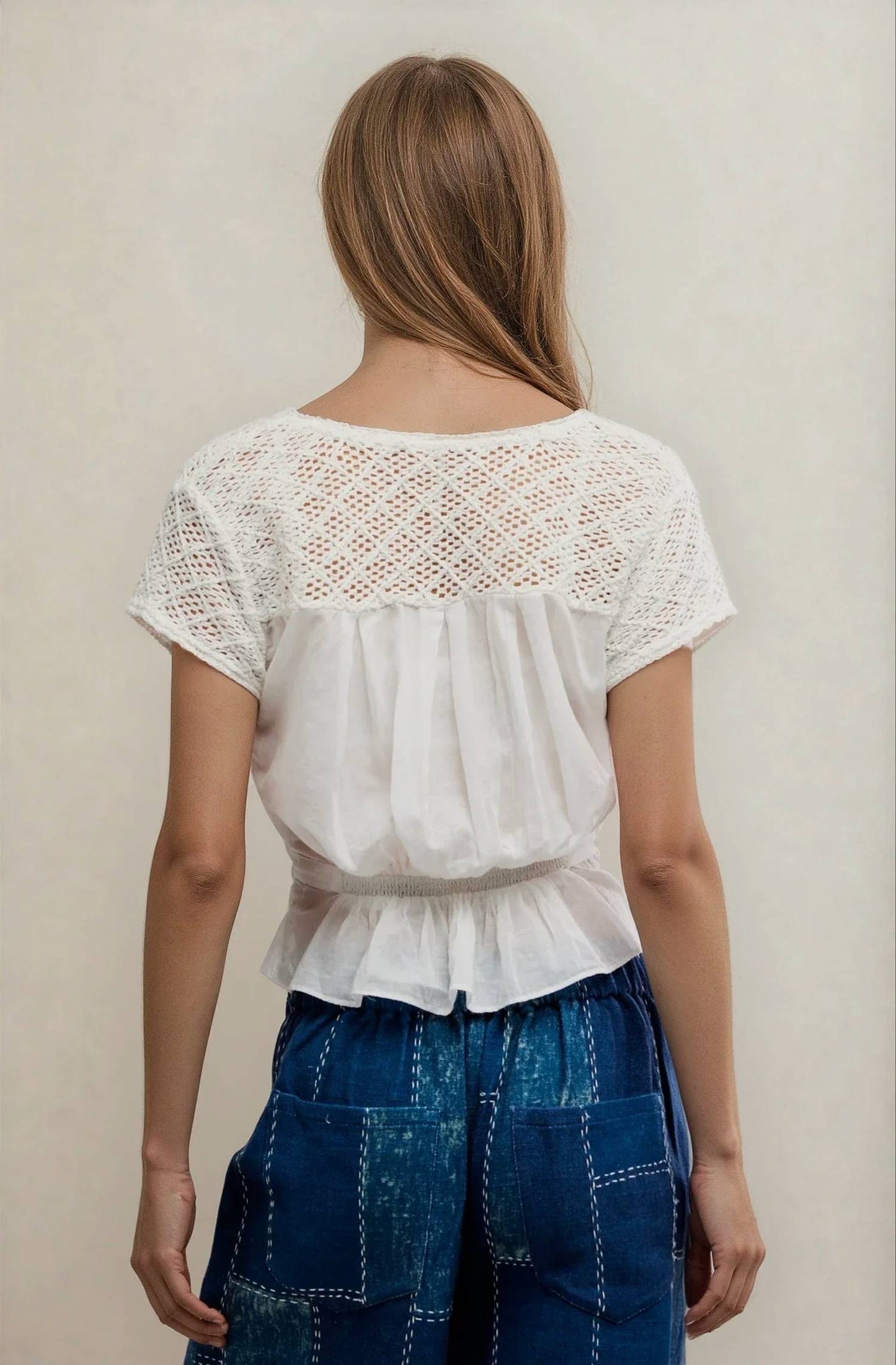 Free People - Gemma Embroidered Top