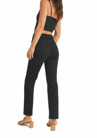 Just Black Denim - Calça jeans cropped reta