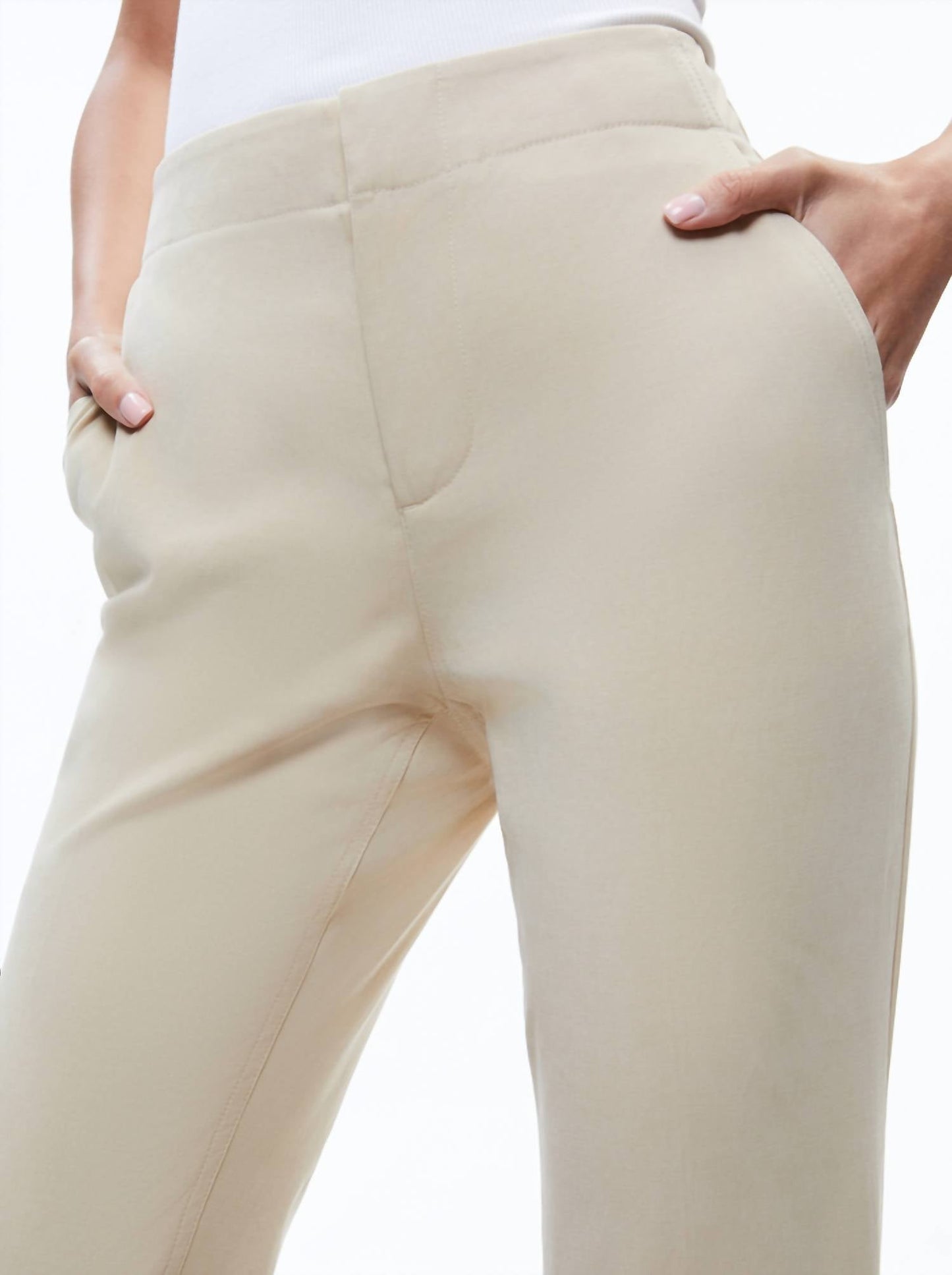 Alice + Olivia - Nicky Chino Waistband Slim Ankle Pants