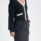 Elan - Accent Trimmed Cardigan