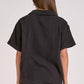 Elan - Della Short Sleeve Gauze Top