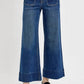 Risen - Elastic Band Wide Leg Jeans