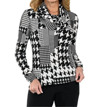 Frank Lyman - Blusa de malha com gola alta e manga comprida