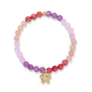 Brighton - Pulseira elástica com flor encantadora para mulheres