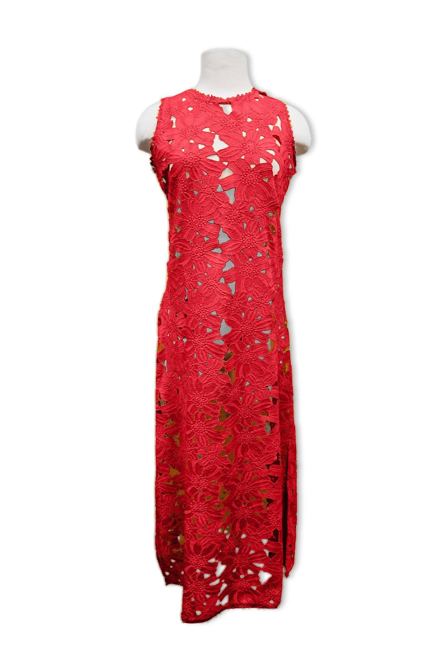 Paparazzi - Women's Lace Sleeveless Maxi Dress