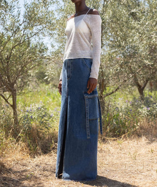 Esthe - Knitted Boat Neck Top