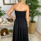 Blu Pepper - Strapless Twist Front Maxi Dress