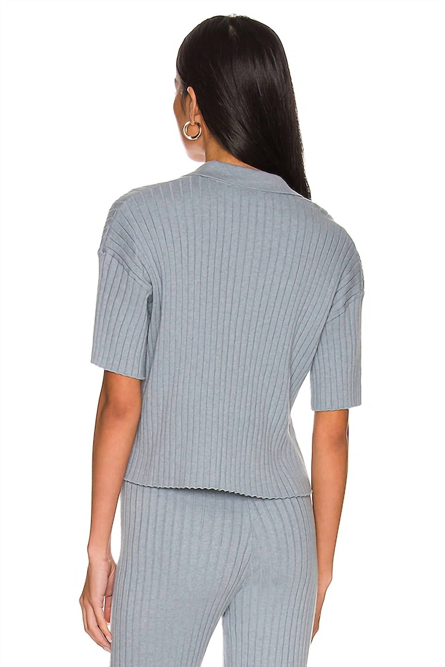 Something Navy - RIBBED SHORT SLEEVE POLO