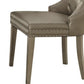Kacela Synthetic Leather Side Chair Set of 2 - Champagne