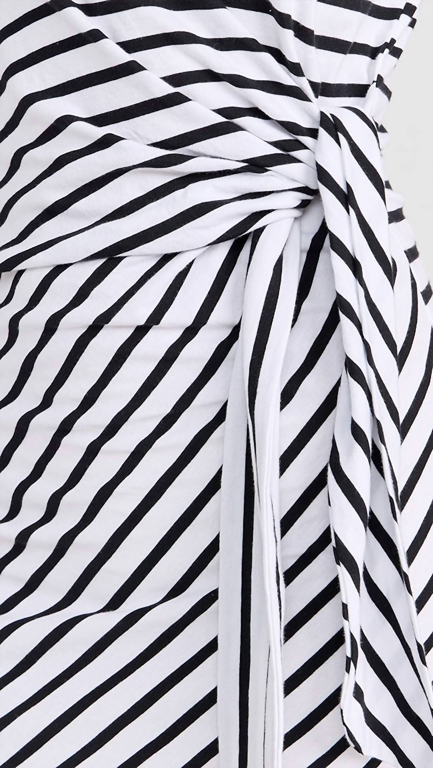 Atm - Classic Jersey Stripe Twist Dress