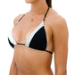 Gigizara - Lunar Triangle Bikini Top Geo Wave Elegance