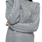 &Merci - Cable Knit Extended Shoulder Sweater