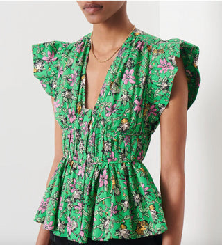 Derek Lam 10 Crosby - Blusa com mangas franzidas Roselyn