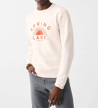Faherty - Camiseta Terry com gola redonda Spring Lake