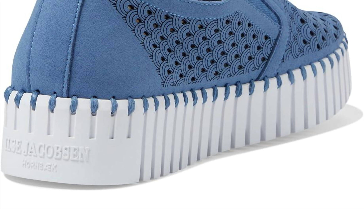 Ilse Jacobsen - Women's Tulip Platform Perforated Tennis Shoe