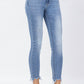 Judy Blue - Bleach Splash Skinny Capris Pant
